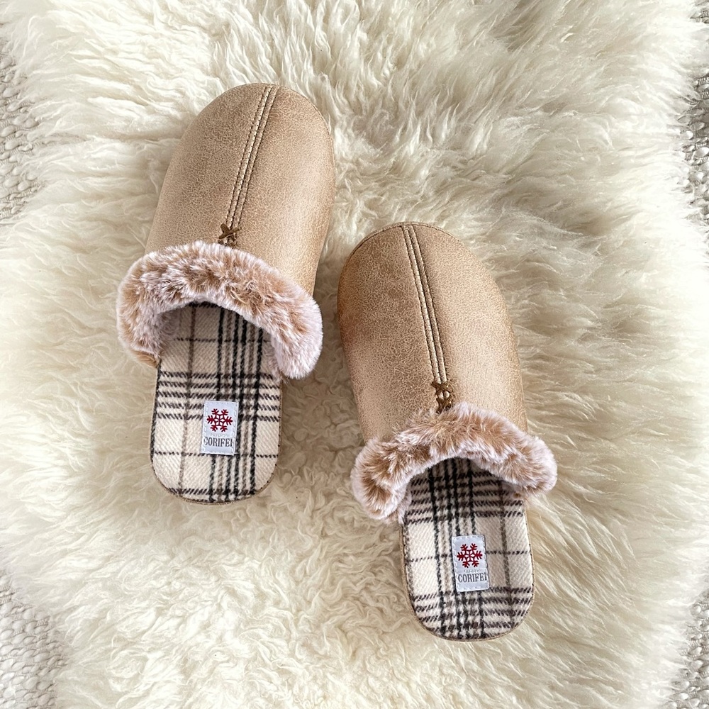 Comfy Women's Faux Fur Slippers (indoor & Outdoor) 37,38,39